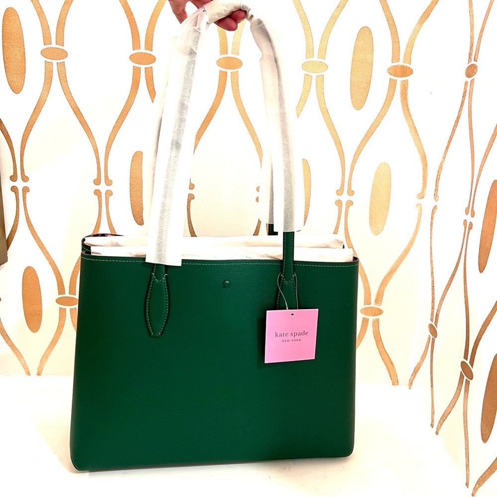 Kate Spade All Day Large Emerald Green Tote - Picture 3 of 11